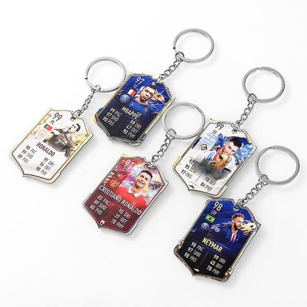 Football Club Keychain World Cup Akrylhänge Nyckelring Mbappe 97