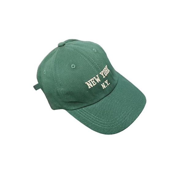 Baseballkepsar för män och kvinnor Justerbara Casual Broderade 1989 New York American Cotton Solhattar Unisex enfärgade visirhattar Green - N.Y