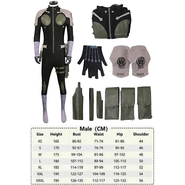 Kaiju nr 8 SOSHIRO HOSHINA Ashiro Mina Cosplay Kostym Jumpsuit Handskar Outfits Vuxna Kvinnor Män Jackor Halloween Karneval Dräkt EU Size 39 SOSHIRO HOSHINA
