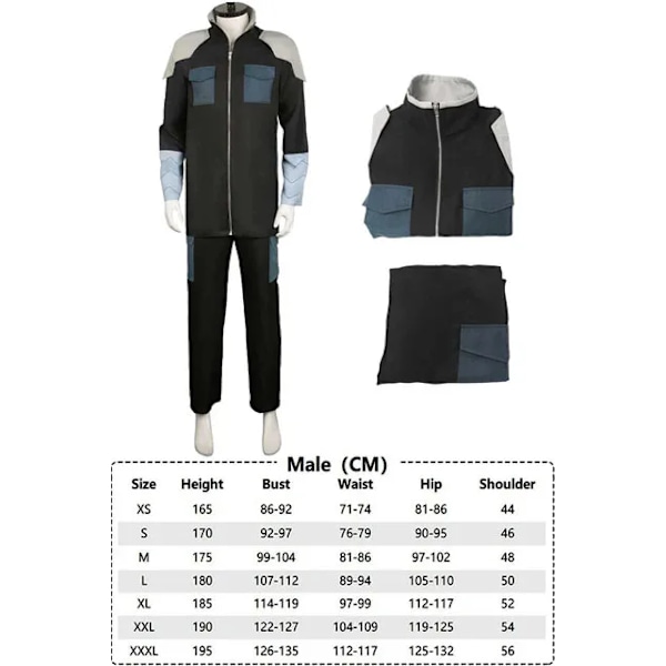 Kaiju nr 8 SOSHIRO HOSHINA Ashiro Mina Cosplay Kostym Jumpsuit Handskar Outfits Vuxna Kvinnor Män Jackor Halloween Karneval Dräkt EU Size 40 SOSHIRO HOSHINA1