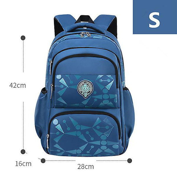 Grundskoleryggsäckar Vattentäta Barn Skolväskor För Pojkar Barn Reseryggsäck Ortopedisk skolväska Mochila Infantil S sky blue