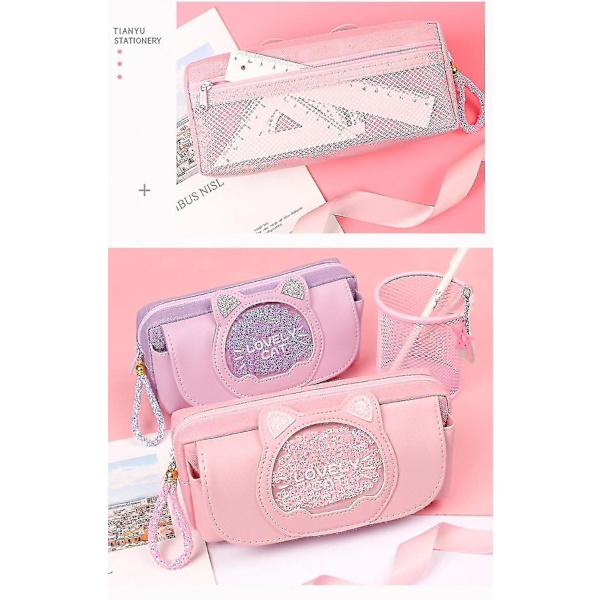 Shxx Saytay pennfodral case koreansk canvas brevpapper Quicksand söt brevpapper box Creati null none