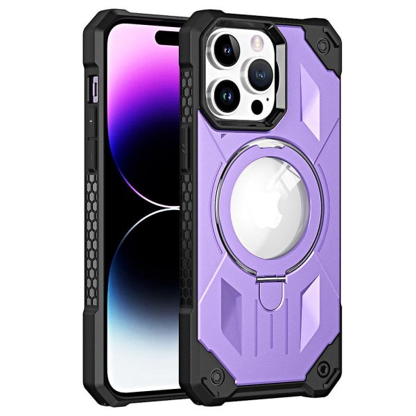 Case för Iphone 14 Pro Anti-drop magnetiskt phone case Pc+tpu cover Purple