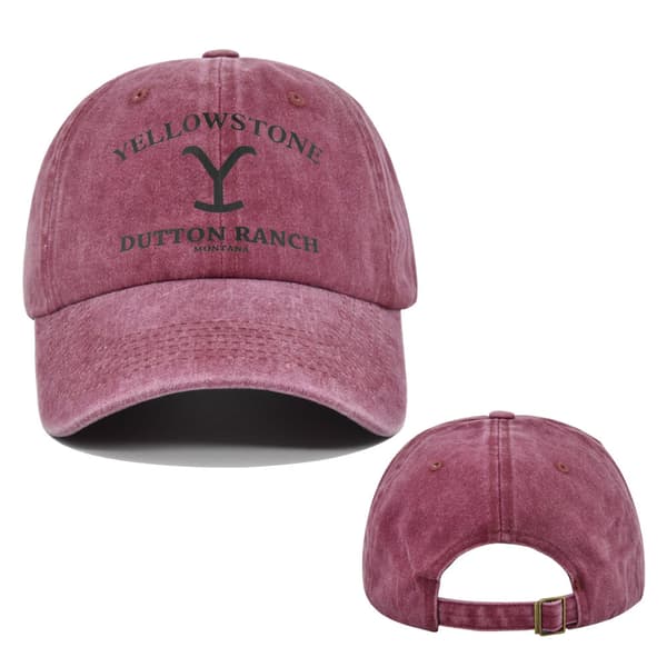 Yellowstone Dutton Ranch Baseball CP879 Burgundy