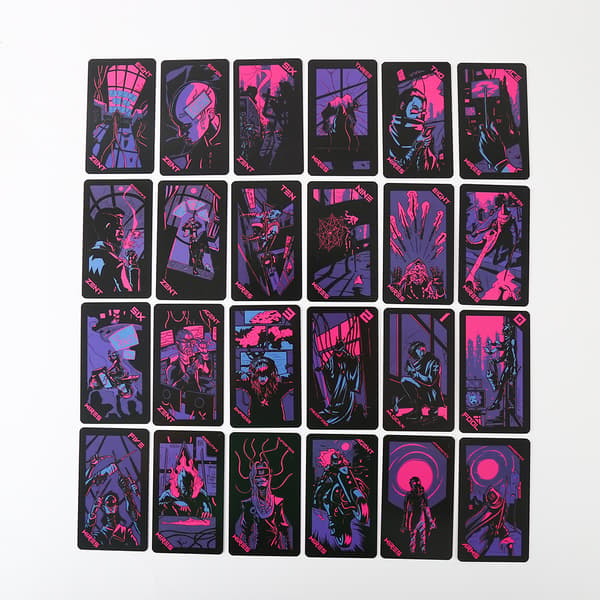 Neon Moon Tarot Divination Cards