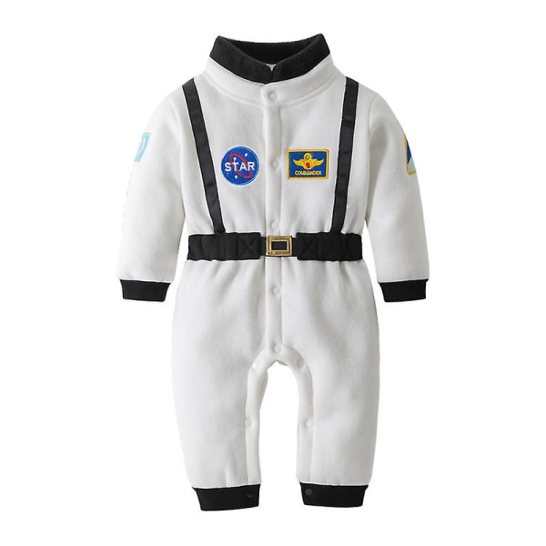Astronautdräkt Rymddräkt för baby Småbarn toddler Halloween Jul Födelsedagsfest Cosplay Finklänning U_i 110 (3-4T) Orange