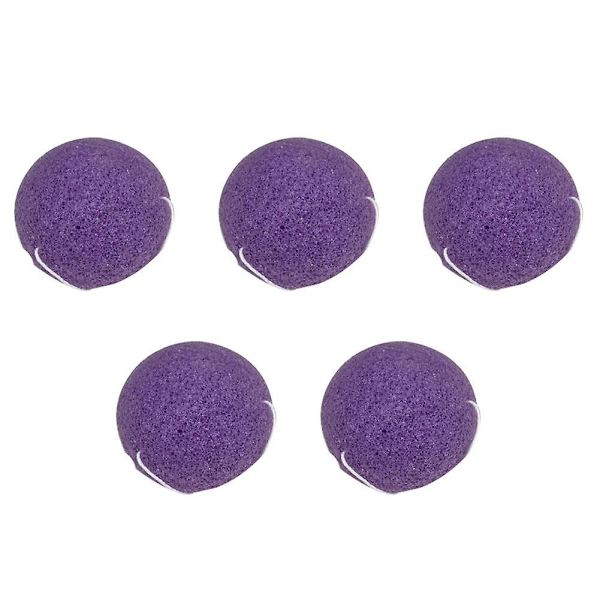 Popfeel 5 st Hemisphere Washing Cleansing Facial Svamp Purple