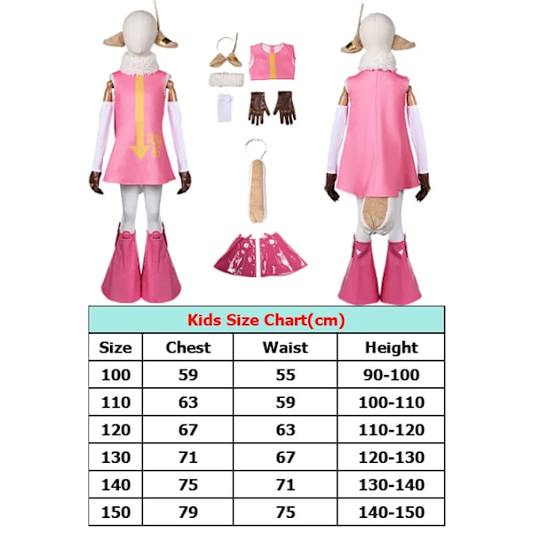 Kids Luffy Cosplay Kostym Atlas Zoro Nami Shanks Huvudbonad Svans SSG Egghead För Barn Kläder Karneval Fest Halloween Dräkt 100 Kids 2