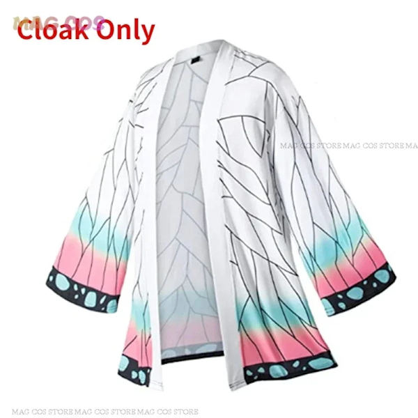 Shinobu Adult Kids Kochou Anime Cosplay Kostym Kanae Cosplay Kläder Fjärilsklämma Kvinnor Uniform Slayer Kappa Halloween Outfit kid 120 cloak