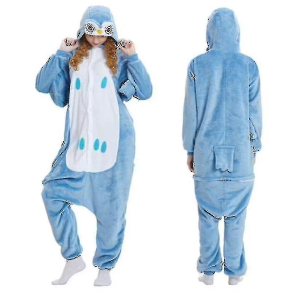 A-unisex vuxen Kigurumi djurkaraktärskostym Onesie Pyjamas Onepiece Owl XL