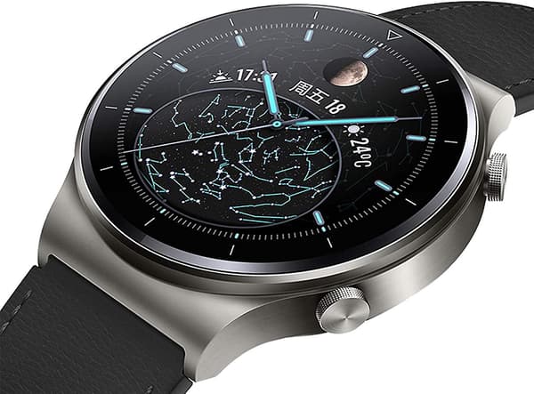 22mm Watch Gt 2 Pro Läderrem, Grå