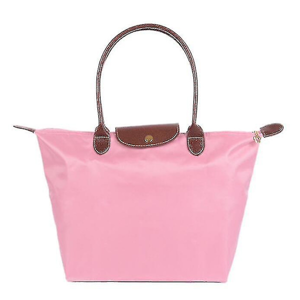 Axelväskor för kvinnor Le Pliage Tygväska Stor Nylon Damhandväska Pink Medium