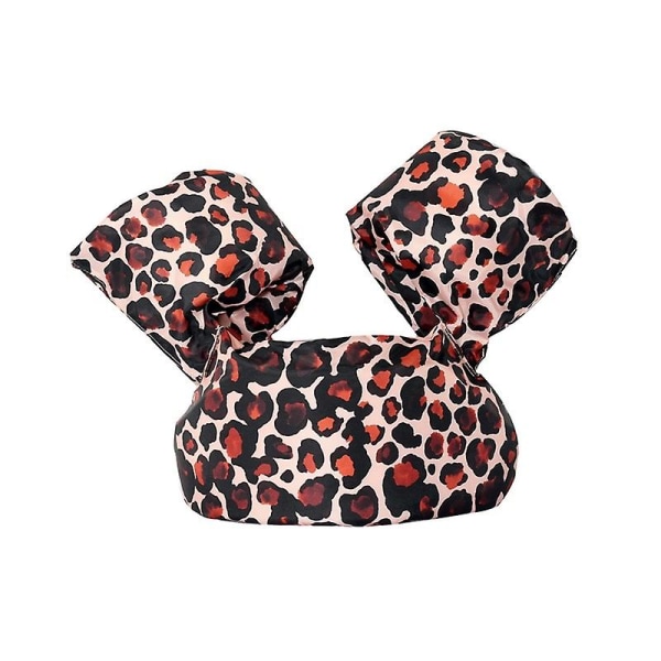 Baby Float Cartoon Arm Sleeve Flytväst Baddräkt Skum Säkerhet Simträning Flytande pool Float Simring Puddle Jumper Z Leopard print