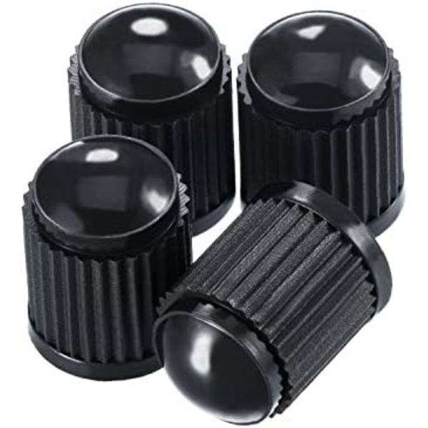 20-pack däckventil dammskydd för bil, motorcykel, lastbil, cykel, cykel (svart) Black