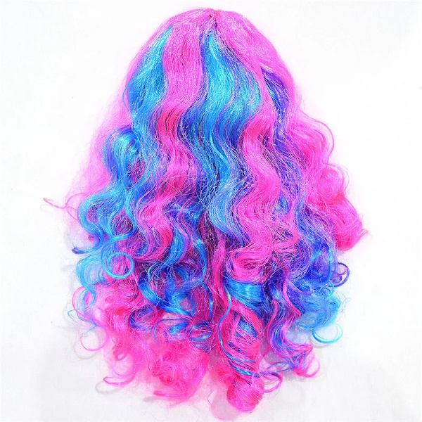 Film Descendants 3 Evie Cosplay Klänning Mal Kostym Peruk Barn Barn Halloween Födelsedagsfest Karneval Kostym För Flickor 6T Mal wig