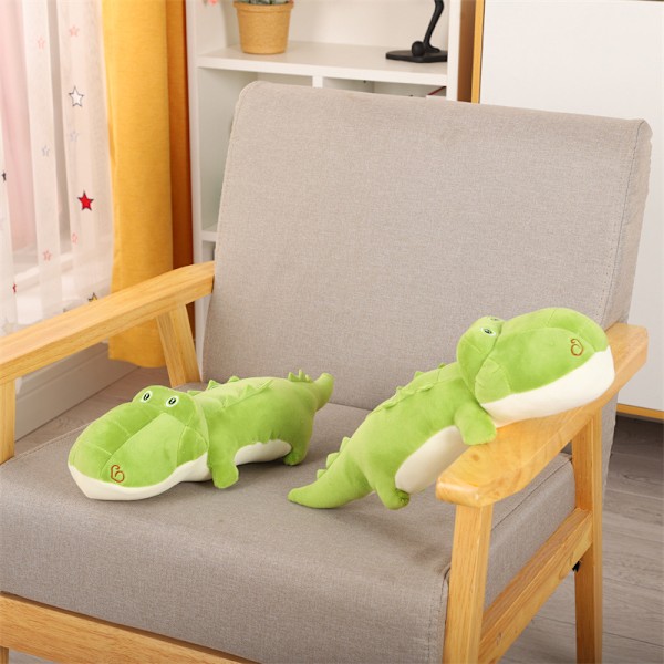 Grön alligator - nio tums plyschleksak