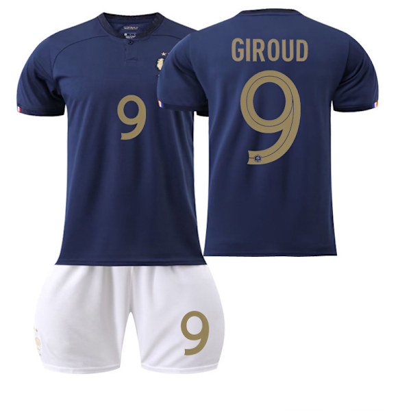 22 VM Frankrike tröja hemma nr 9 Giroud #L