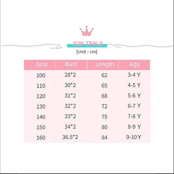 Flickor Paljettklänning Regnbåge Tutu Födelsedagsfest Prinsessa Klänning Pageant Klänning Blomma Klänning Pink 110cm(4-5T)