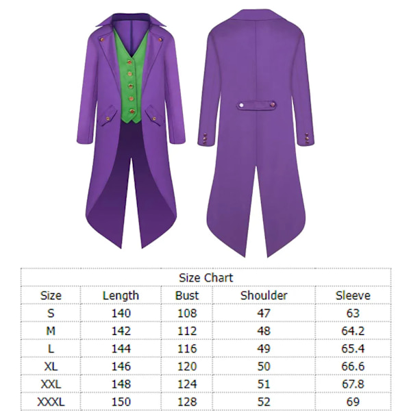 Vuxen Joker Cosplay Sjuksköterska Klänning Kostym Halloween Kvinnor Bälte Fickur Outfits Karneval Dräkt Super Skurk Rollspel XXXL Unisex