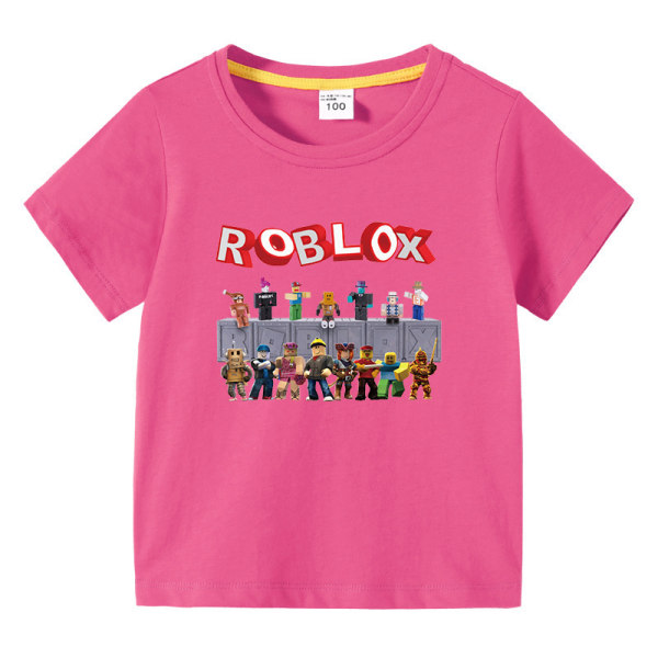 Roblox Kids Summer Kortärmad tröja rosa 120cm