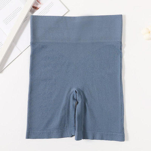 Sömlösa shorts med hög midja Kvinnor Hip Push Up Shorts Säkerhetsbyxor Fitness Boxer Trosa Magkontroll Underkläder Kalsonger Z M style3 blue