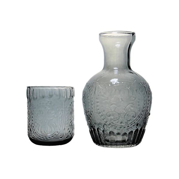 Juice Kanna Set Bediside Karaff Med Glaskopp Vardagsrum Kök Sovrum Vatten Kanna Set grey