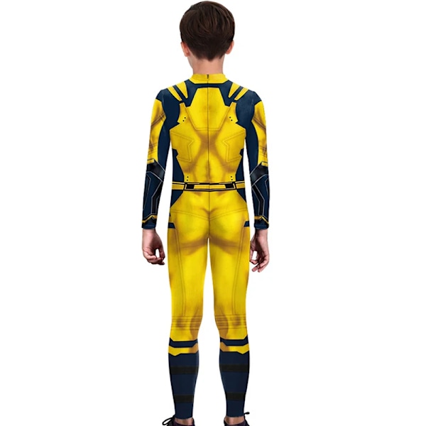 Deadpool Wolverine Cosplay Kostym Flickor Pojkar Overall Halloween Superhjälte Deadpool 3 Cosplay Zenti Fest Overall S(100-110cm Height) T108-1050