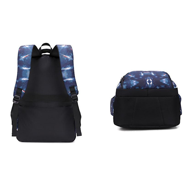 Pojkar Ryggsäckar 3 Delar Set Skolväskor Stor storlek Väska För tonåringar Barn Ryggsäck Big Boy Ryggsäck Mellanstadieelever 3pcs blue