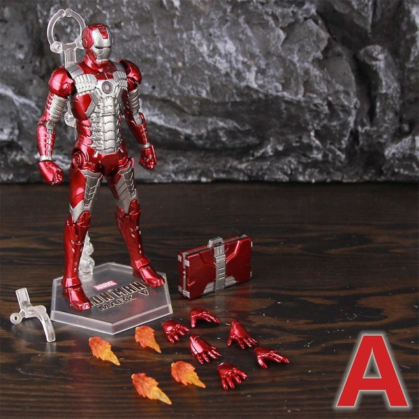 Zd Toys Marvel Iron Man Mk1 Mk2 Mk3 Mk4 Mk5 Mk6 Mk7 Mk42 Mk43 7&quot; Film Actionfigur Iron-man Mark 1 2 3 4 5 6 7 42 43 Legends C MK5 A - Loose