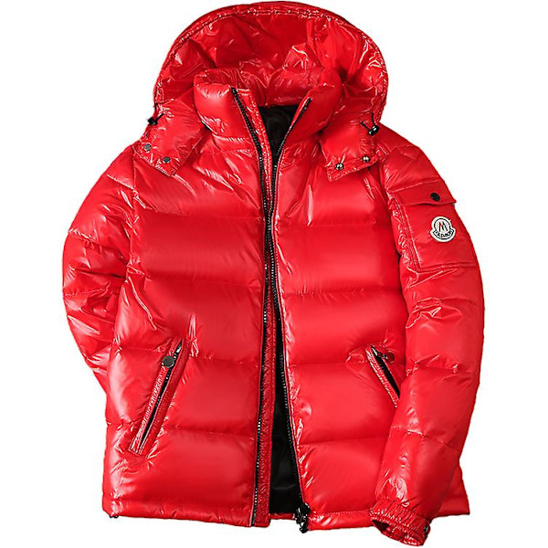 Herr Shiny Dunjacka Herr Vinterjacka Ståkrage Dunjacka Med Huva Red 3XL