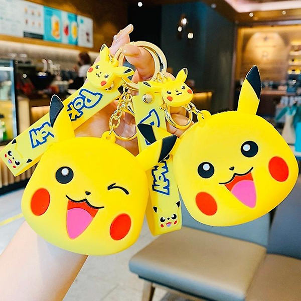 5 sorters myntplånböcker, docknyckelringar, Pikachu A
