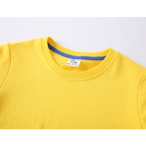 Barnkläder – Roblox tröja med rund hals – gul 110cm