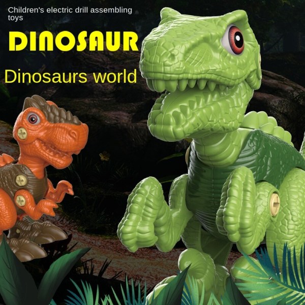 Löstagbar mutter Dinosaurie skruv Skruv pedagogisk leksak-B