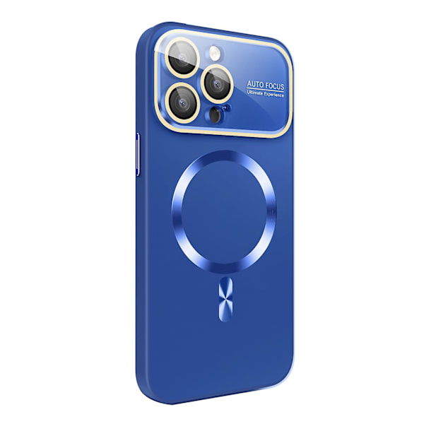 Magsafe- case kompatibelt med Iphone 15 Pro Max, reptåligt matt stötsäkert cover med helt kameralinsskydd Blue For iPhone 15 Pro Max