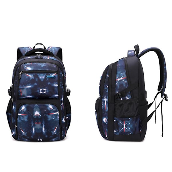 Pojkar Ryggsäckar 3 Delar Set Skolväskor Stor storlek Väska För tonåringar Barn Ryggsäck Big Boy Ryggsäck Mellanstadieelever 3pcs blue