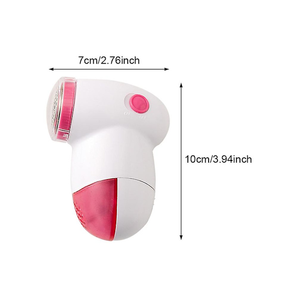 Kläder Fuzz Lint Remover Tyg Rakapparat Batteridriven hårboll Pilling Travel Red