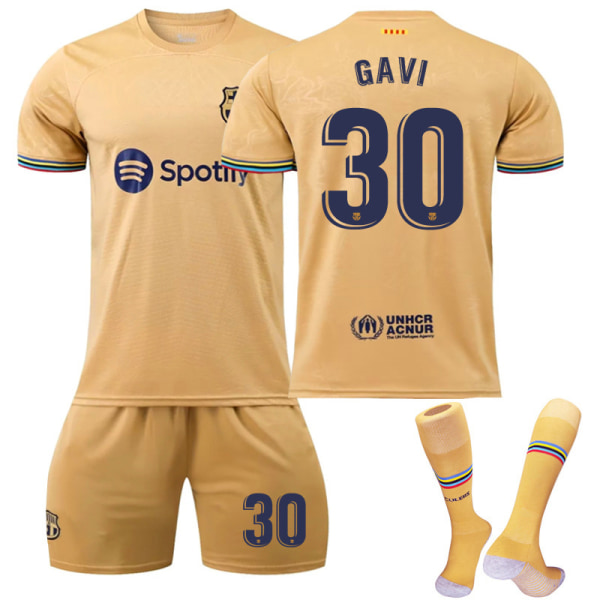 22 Barcelona tröja  Bortamatch NO. 30 Gavi tröja set S(165170cm)