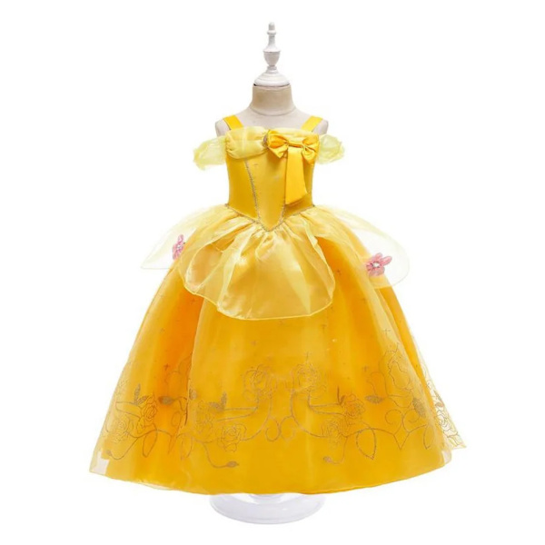 Barnklockkläder Flickor Prinsessbal Ärmlösa Klänningar Barn Prestationsklänning Halloween Barn Cosplay Klänningar Set DB11 Set 05 Size 110