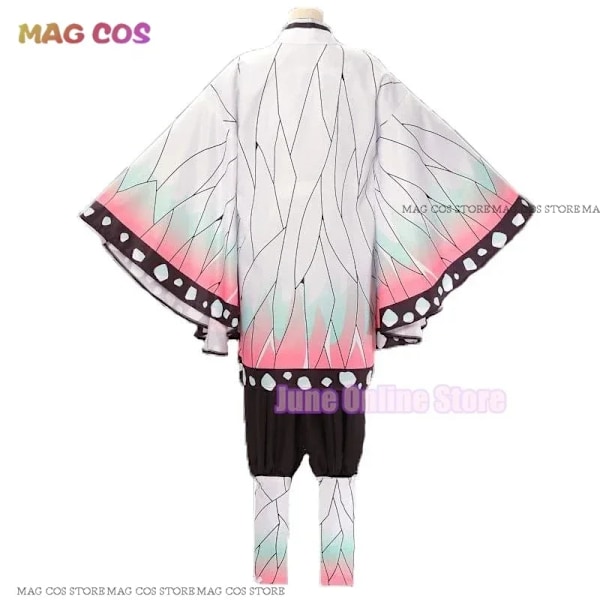Shinobu Adult Kids Kochou Anime Cosplay Kostym Kanae Cosplay Kläder Fjärilsklämma Kvinnor Uniform Slayer Kappa Halloween Outfit kid 150 Set A