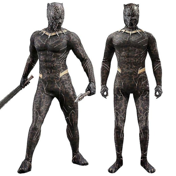 Black Panther 2 Superhero Cosplay Bodysuit Kostym Vuxen Barn Halloween Carnival Party Jumpsuit