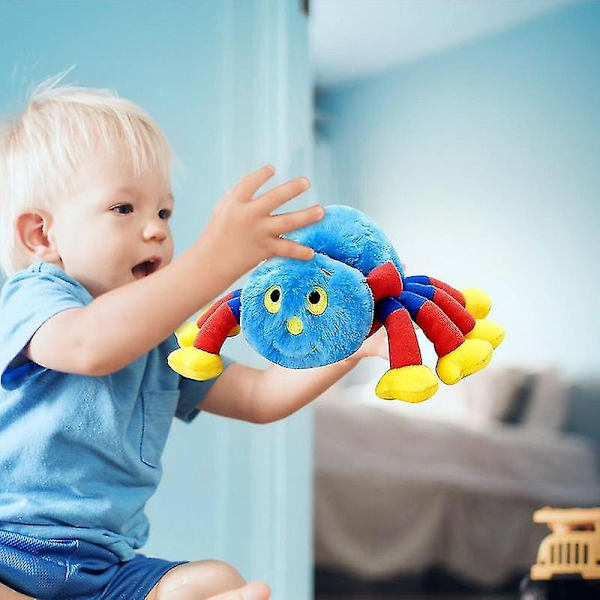 Ny Woolly Tig Spider Plyschleksak Barn Gosedjur Skräckdocka Pojkar Flickor Mjuk Heminredning Födelsedagspresent till barn S