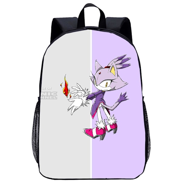 Sonic The Hedgehog tredelad studentryggsäck Style.16