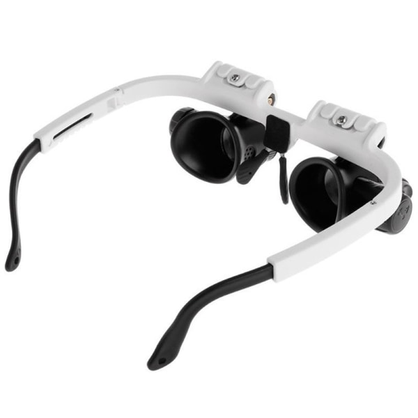 2023 8X/23X Double Eye LED-lampa Förstoringsglas Glasögon
