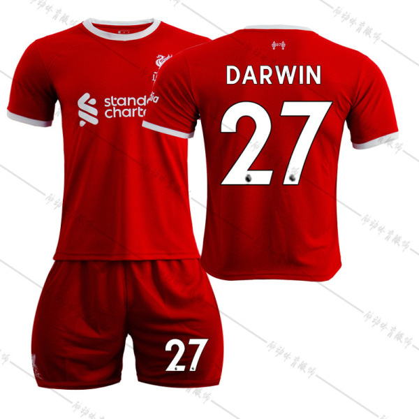 23 Liverpool Hem fotbollströja NR 27 Darwin tröja #28