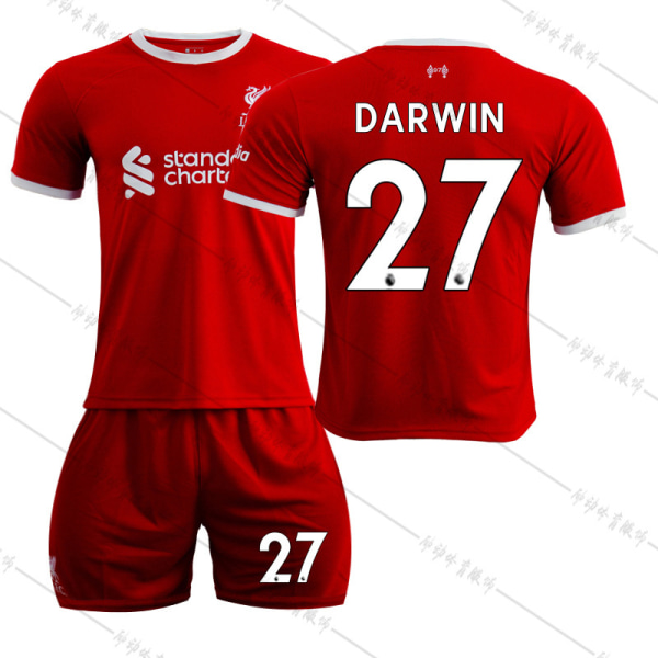 23 Liverpool Hem fotbollströja NR 27 Darwin tröja #2XL