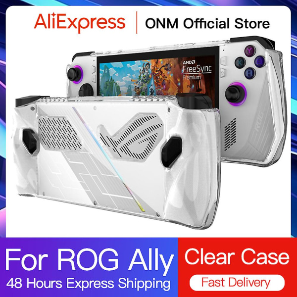 Genomskinligt case för Rog Ally bärbar konsol Tpu Soft Cover Case för Rogally Gamings handhållna tillbehör null none