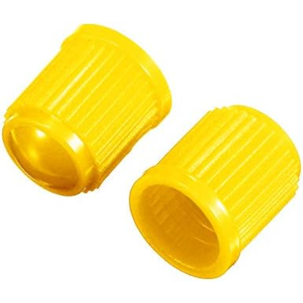 20-pack däckventil dammskydd för bil, motorcykel, lastbil, cykel, cykel (svart) Yellow
