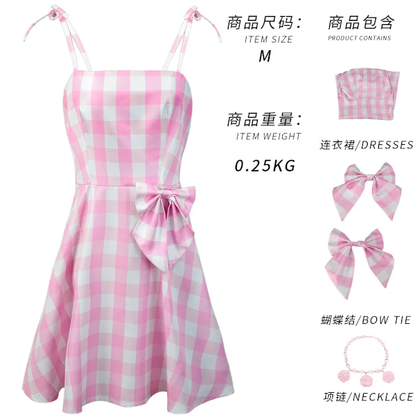 Ny 2023 film Barbi Cosplay-kostym för kvinnor Margot Robbie rosa klänning flickor barn Ken Ryan Gosling outfit män Halloween kläder Kids 120cm Ken Beachwear