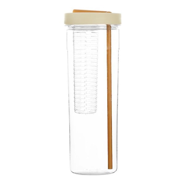 Drickskopp med sugrör och lock, resekopp för lemonad, smoothie & juice, återanvändbar 700 ml plastgul yellow