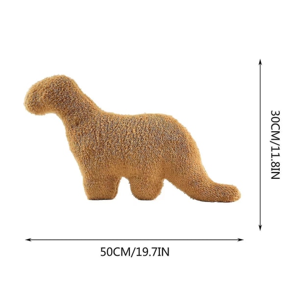 Dino Nugget Kudde, Söt Dino Nugget Decor, Chicken Nugget Kudde Plysch för påsk Födelsedagsdekorationer, Present för barn Stegosaurus